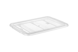 Крышка для емкости для столовых приборов 3 секции 40*30 см. прозрачная, п/п (емкость 76905, 76906) G