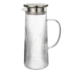 Кувшин 1,2 л. d=100 мм. h=237 мм. с крышкой + сетка нержавеющая сталь Термостекло MGline /1/6/24/