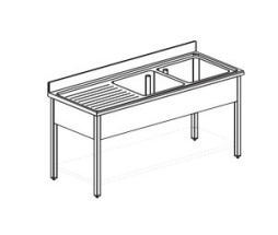Ванна моечная APACH Chef Line L2S197-65LWSH