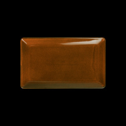 Блюдо прямоугольное 11" 280х166х24мм, оранжевый "Corone Cocorita"
