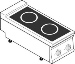 Плита индукционная 900 серии TECNOINOX PIN4E9 316025