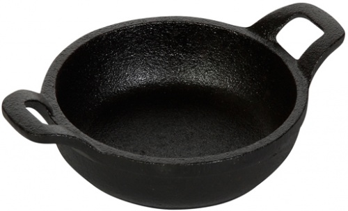 Купить сковорода d=105/30 с двумя ручками порционная чугун luxstahl [he1053]