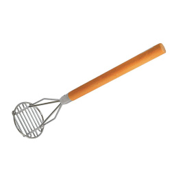 Картофелемялка 47 см d 11,5 см нержавеющая сталь с дерев. ручкой P.L. Proff Cuisine