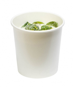 Контейнер с круглым дном 450мл D 98мм бумага белый