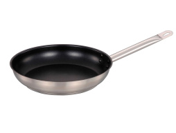 Сковорода d=24 см. h=5 см. 1,8 л. нержавеющая сталь с антиприг. покрыт. (индукция) MGsteel /1/6/