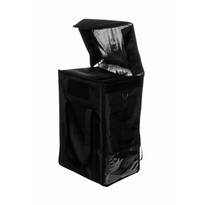 Купить терморюкзак 400х300х600 для обедов фольгированный чёрный