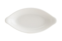 Блюдо для запекания и подачи 220*110 мм. овальное с ушками Белый, форма Оптива BONNA /1/12/1152/