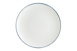 Тарелка d=250 мм. Ретро синий край, форма Гурмэ BONNA /1/12/648