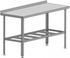 Купить кухонный стол разделочно-производственный с 1-м бортом срп-1-0,6/0,95