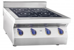 Плита индукционная 4-х конфорочная КИП-47Н, настольная, 700х750х475 мм, 7 кВт, 400 В, сплошная стекл