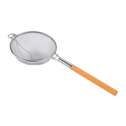 Дуршлаг 35 см сито нержавеющая сталь с деревянной ручкой P.L. Proff Cuisine