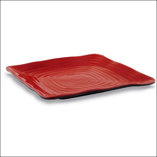 Купить тарелка квадратная 21.5*21.5 см. ч/кр