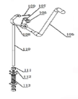 Купить механизм подъема дежи для миксера hurakan hkn-ip30f2 105 - 113