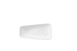 Блюдце l=150/80*55 мм. прямоуг. асимметричное без полей с приподнятым краем Rectangle /12/
