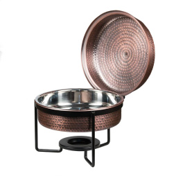 Чафиндиш (мармит) 7 л на подставке цвет Antique нержавеющая сталь P.L. Proff Cuisine, SG-86464(C)