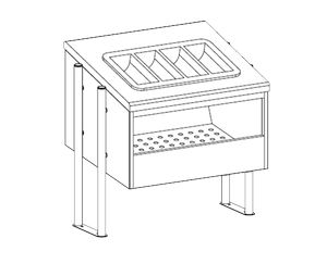 Купить диспенсер для хлеба и приборов apach chef line ldbc76