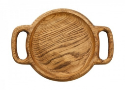 Доска для подачи 180х140мм с двумя ручками дуб