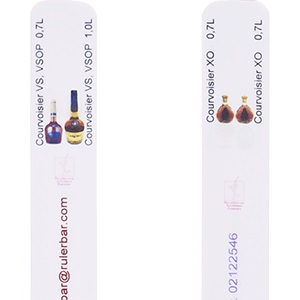 Купить линейка курвуазье vsop0 0.7, 1л xo 0.7л; пластик; l=28, b=2см; белый