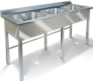 Купить ванна моечная цельнотянутая kayman вмц-233/66