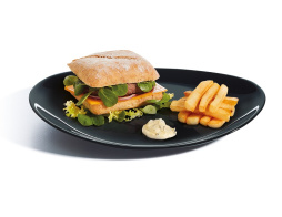 Блюдо для стейка l=300*260 мм. Эволюция Блэк /6/12/