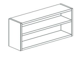 Полка кухонная настенная закрытая APACH Chef Line LCW114