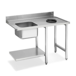 Стол с мойкой и отверстием для слива справа WT51200SHR SMEG