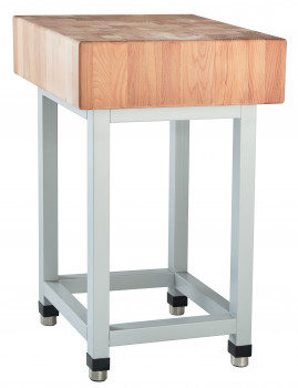 Купить колода для рубки мяса крм-50 (500x500x800 мм) столешница-дерево (бук), каркас крашен