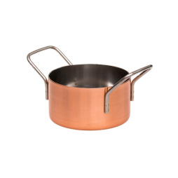 Кастрюля для подачи d=90, h=50 мм б/кр. с медным напыл. (CAM09C) /1/