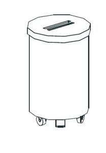 Купить тележка для мусора apach chef line lwbp95