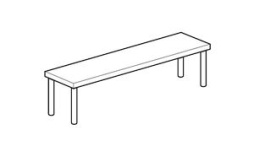 Полка кухонная настольная открытая APACH Chef Line LOSO3521T1