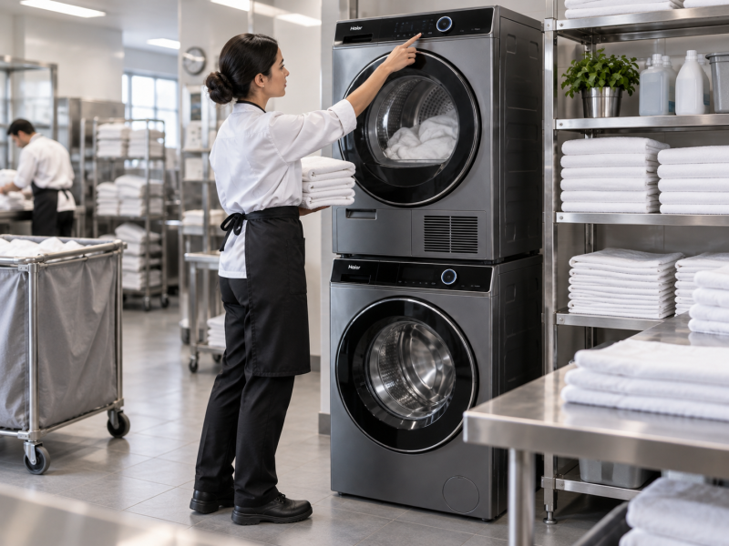 Haier для прачечных и HoReCa — стиральные и сушильные машины