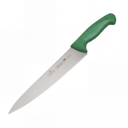 Нож поварской 10" 250мм зелёный "HACCP" Luxstahl [W016]