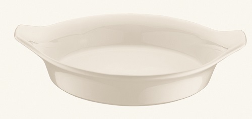 Купить блюдо для запекания и подачи 210*170 мм. 600 мл. с ушками белый, форма оптива bonna /1/12/816/