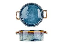 Купить чашка суповая с ручками 450 мл, d 13 см h 5,5 см, quintana blue cosy&trendy quintana blue