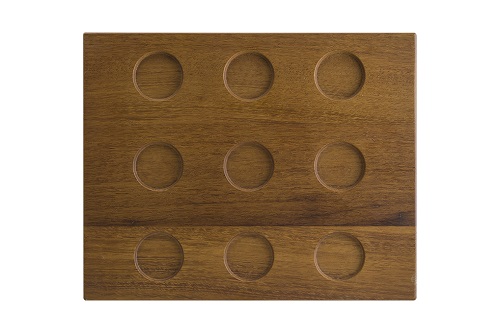 Купить доска для подачи прямоуг. 315*255*30 мм. бук (емкости см.описание) bonna /1/4/348/