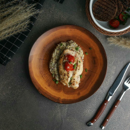 Тарелка 23 см h2,7 см Wood Fusion P.L. Proff Cuisine [6]