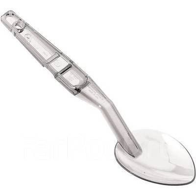Купить ложка гарнирная 28 см., l ручки 20 см. прозрачная, поликарбонат (до +120°c) mgprof /1/10/400/