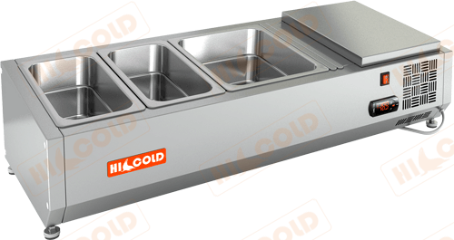 Холодильная витрина настольная для ингредиентов HICOLD VRTO 1000