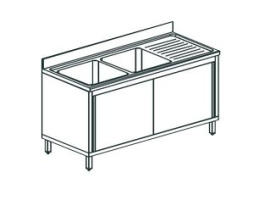 Ванна моечная APACH Chef Line L2S146-44RWSD
