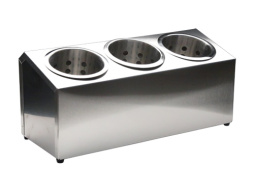 Контейнер из нержавеющей стали для столовых приборов 3 ёмкости