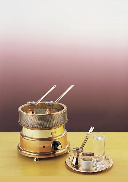 Купить кофеварка кофе на песке johny ak/8-5 золотистая