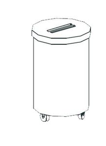 Купить тележка для мусора apach chef line lwb50