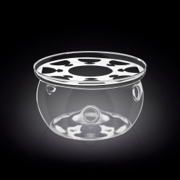 Подставка для подогрева чайника 15*8 см. стеклянная Thermo Glass WILMAX /3/24/