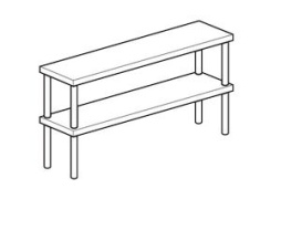 Полка кухонная настольная открытая APACH Chef Line LOSO3522T2