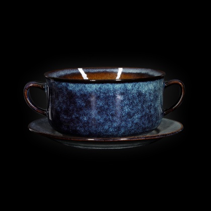 Купить бульонная пара corone verde 400 мл синий+зеленый