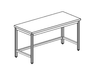 Купить кухонный стол производственный apach chef line lwt726f