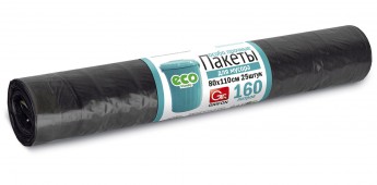 Купить мешки для мусора, пвд, 160 л, 80 × 110 см, 25 шт.