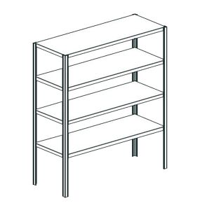 Купить стеллаж кухонный apach chef line lst20-115