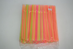 Трубочка для коктейля Флуор 0,5*24см с изгибом/250шт/