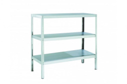 Стеллаж кухонный с 3-я сплошными полками С-3-0,6/1,4/1,8